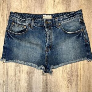 Free People‎ Denim Blue Women's Shorts Size 31